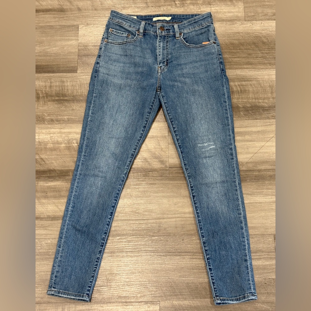 Levi’s 721 High Rise Skinny Jeans Women’s Size 27 Blue Medium Wash Stretch Premi